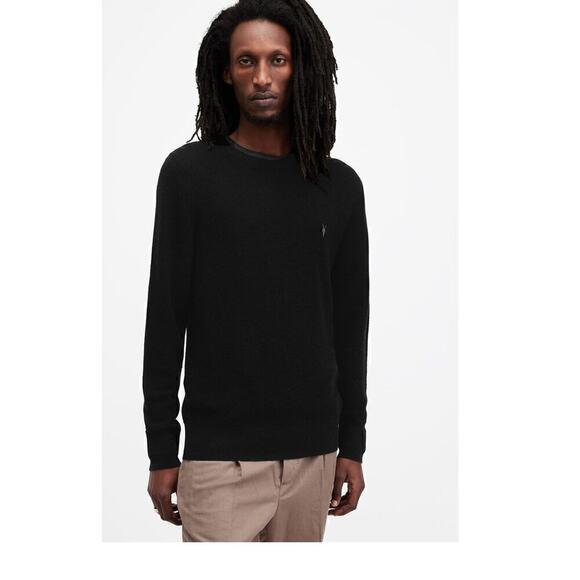 ALLSAINTS Ivar Merino Crew Neck Ramskull Sweater / Size-Medium - Picture 11 of 15